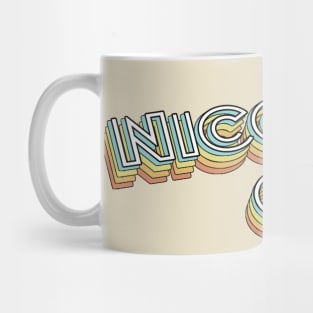 Nicolas Cage Retro Typography Faded Style Mug